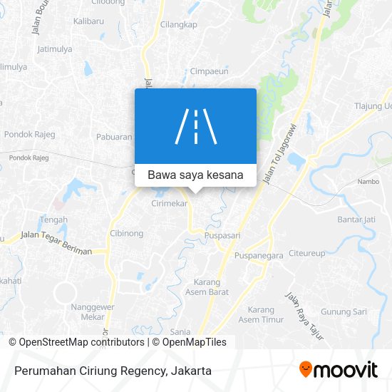 Peta Perumahan Ciriung Regency
