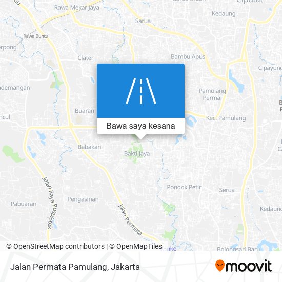 Peta Jalan Permata Pamulang