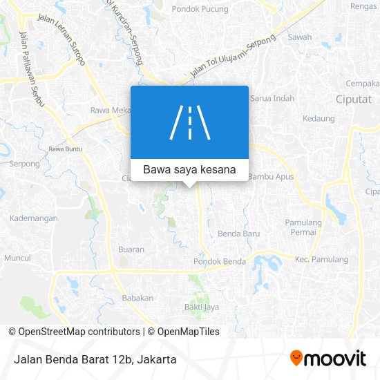 Peta Jalan Benda Barat 12b