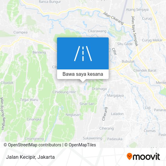 Peta Jalan Kecipir