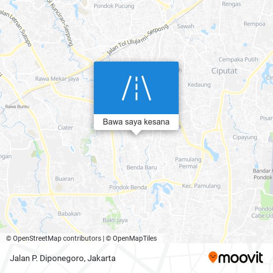 Peta Jalan P. Diponegoro