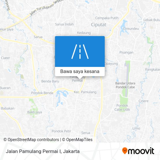 Peta Jalan Pamulang Permai I