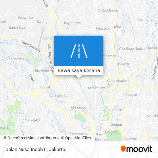 Peta Jalan Nusa Indah II