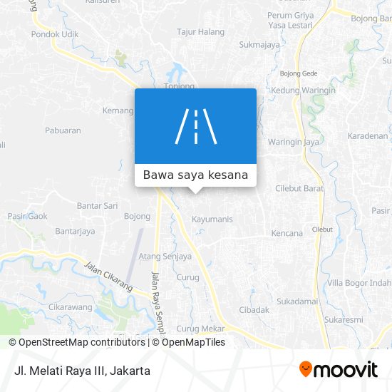 Peta Jl. Melati Raya III