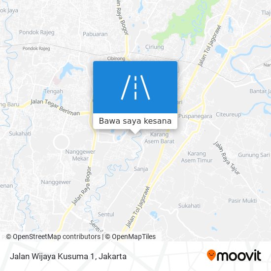 Peta Jalan Wijaya Kusuma 1