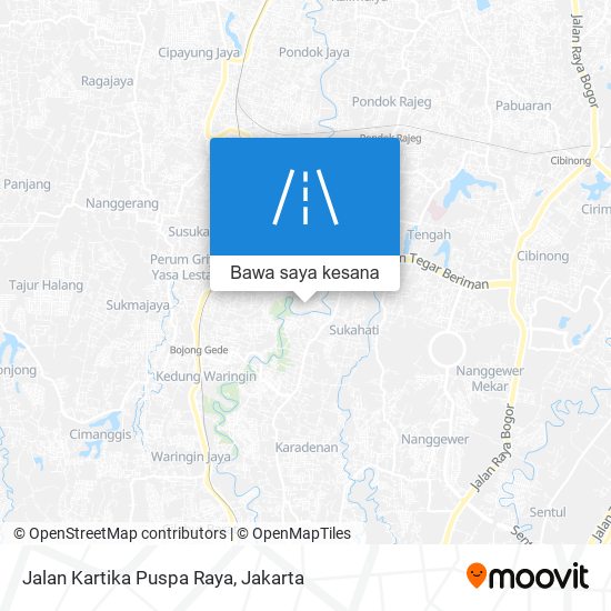 Peta Jalan Kartika Puspa Raya