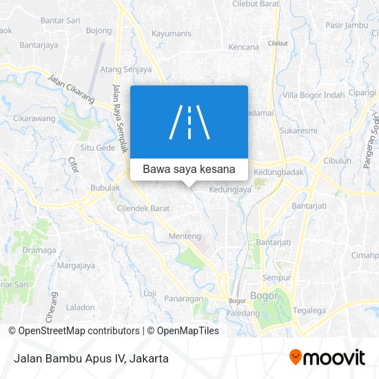 Peta Jalan Bambu Apus IV