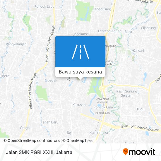 Peta Jalan SMK PGRI XXIII