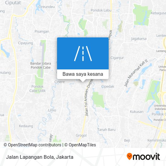 Peta Jalan Lapangan Bola
