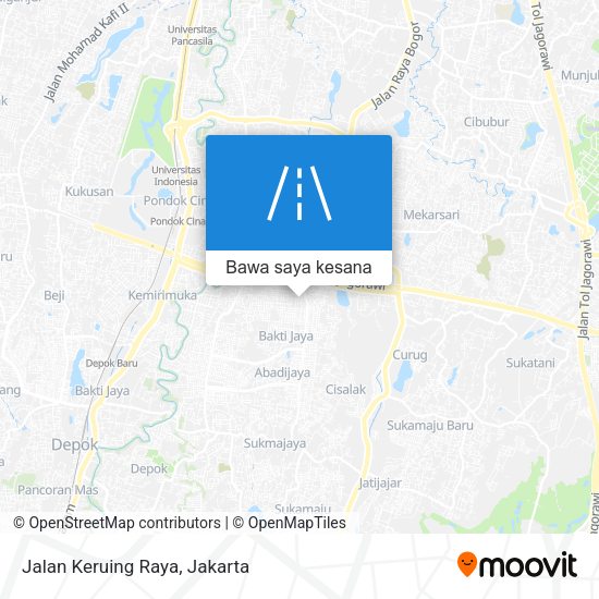 Peta Jalan Keruing Raya