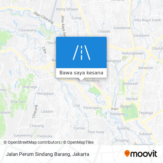 Peta Jalan Perum Sindang Barang