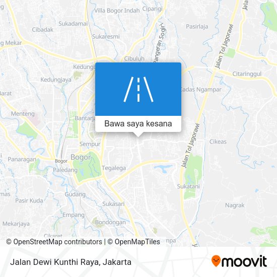Peta Jalan Dewi Kunthi Raya