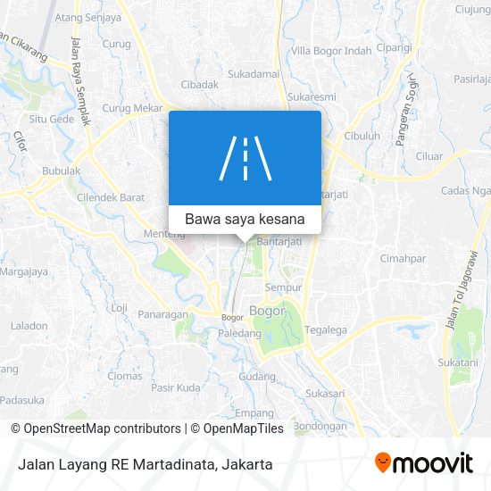Peta Jalan Layang RE Martadinata