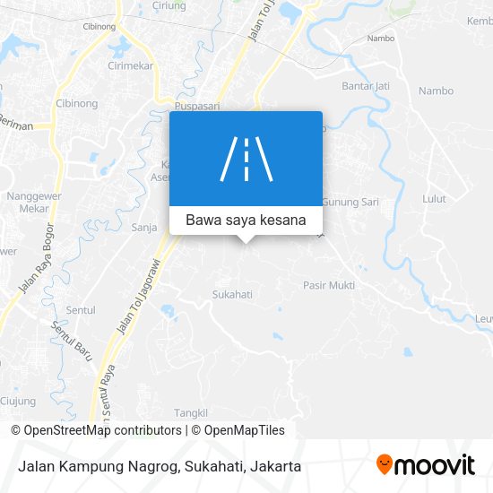 Peta Jalan Kampung Nagrog, Sukahati