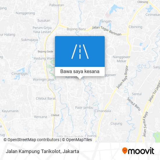 Peta Jalan Kampung Tarikolot