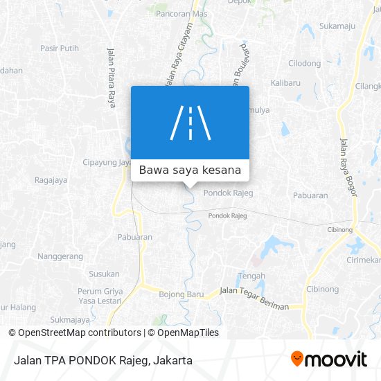 Peta Jalan TPA PONDOK Rajeg