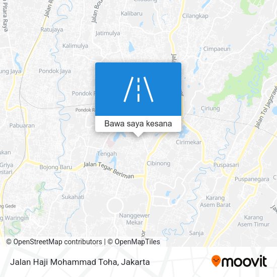 Peta Jalan Haji Mohammad Toha