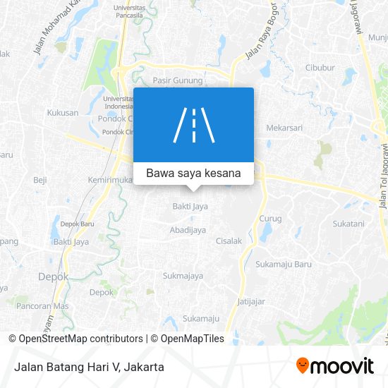 Peta Jalan Batang Hari V