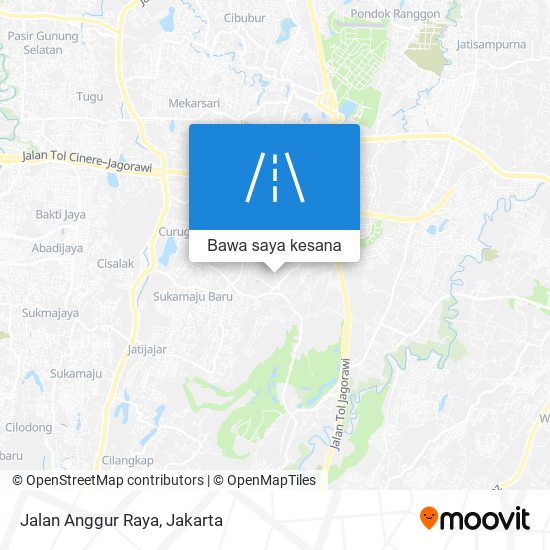 Peta Jalan Anggur Raya