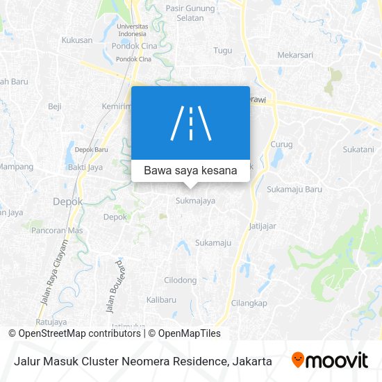 Peta Jalur Masuk Cluster Neomera Residence