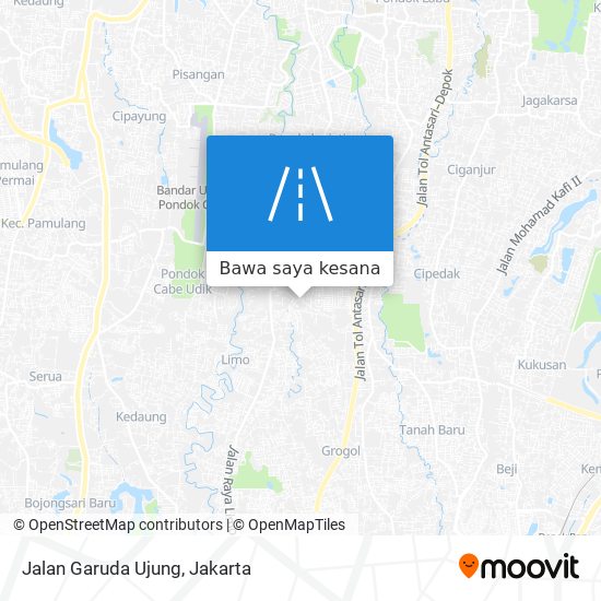 Peta Jalan Garuda Ujung