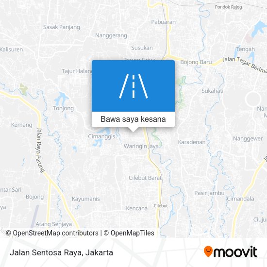 Peta Jalan Sentosa Raya