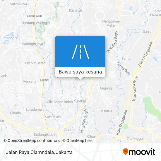 Peta Jalan Raya Ciamndala