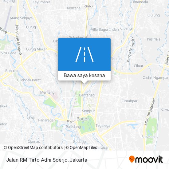 Peta Jalan RM Tirto Adhi Soerjo