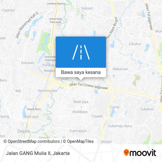 Peta Jalan GANG Mulia II