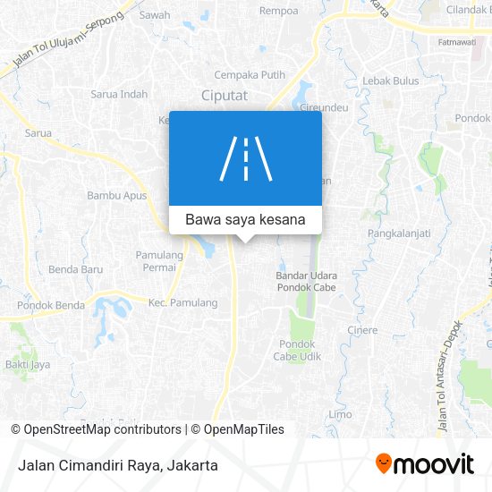 Peta Jalan Cimandiri Raya