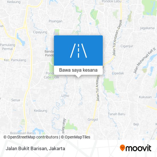 Peta Jalan Bukit Barisan