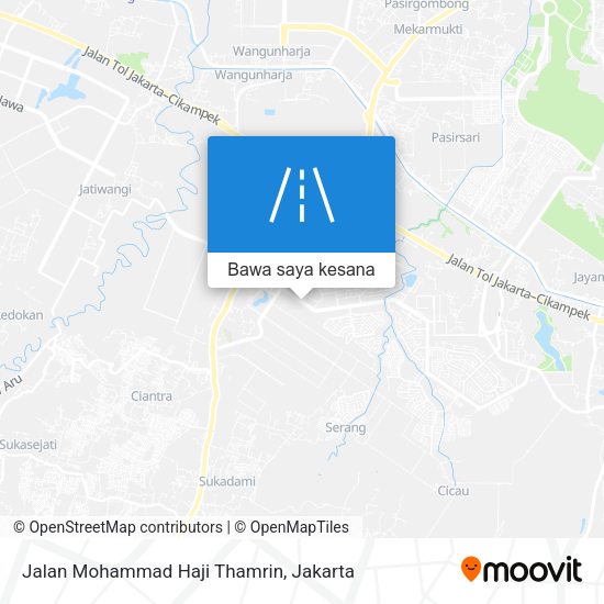 Peta Jalan Mohammad Haji Thamrin