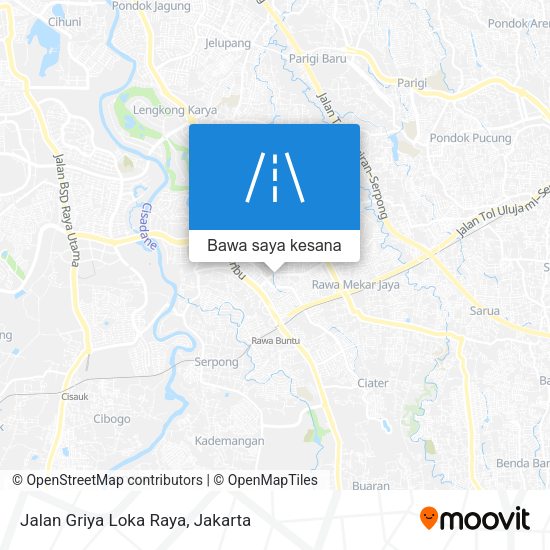 Peta Jalan Griya Loka Raya