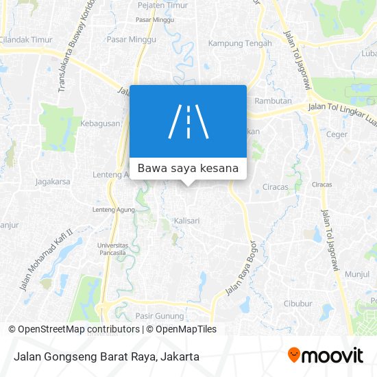 Peta Jalan Gongseng Barat Raya