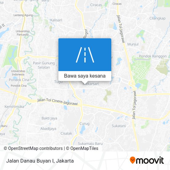 Peta Jalan Danau Buyan I