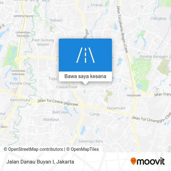 Bagaimana menuju ke Jalan Danau Buyan I, Depok dengan bis atau kereta?