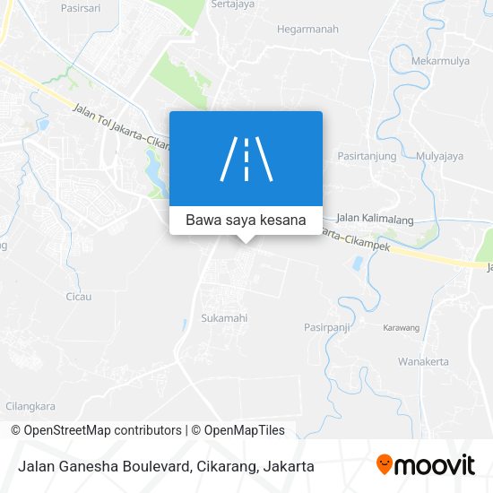 Peta Jalan Ganesha Boulevard, Cikarang
