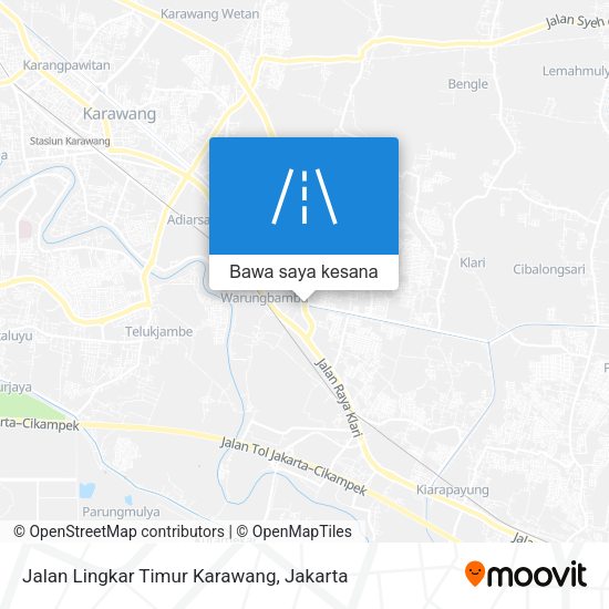 Peta Jalan Lingkar Timur Karawang