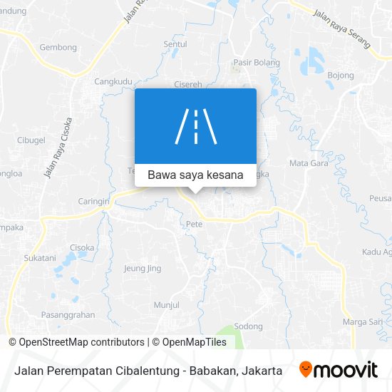 Peta Jalan Perempatan Cibalentung - Babakan