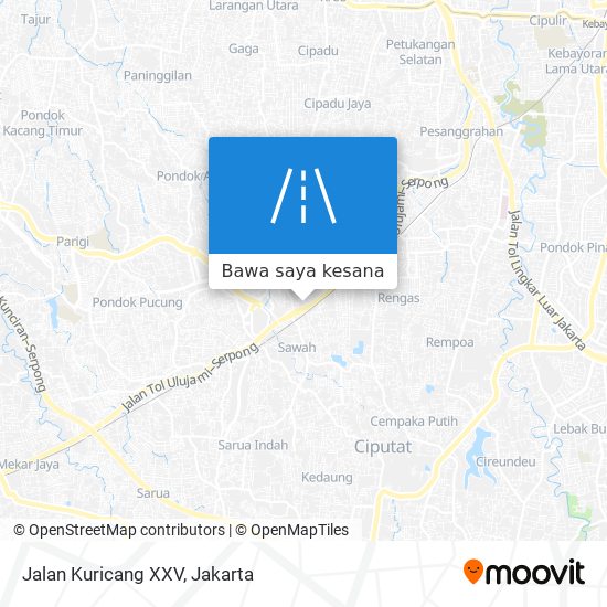 Peta Jalan Kuricang XXV