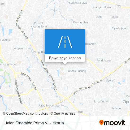 Peta Jalan Emeralda Prima VI