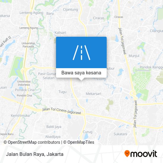 Peta Jalan Bulan Raya