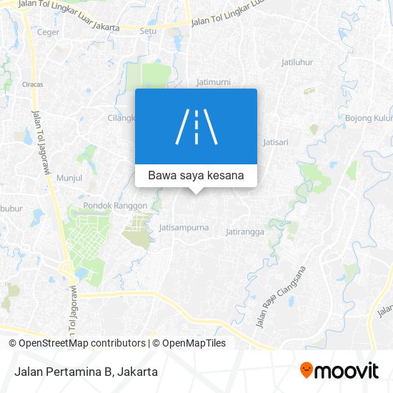 Peta Jalan Pertamina B