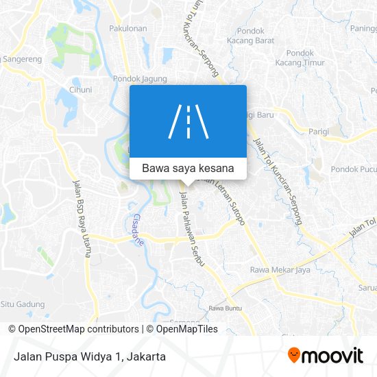 Peta Jalan Puspa Widya 1