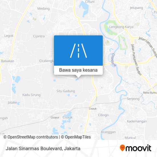 Peta Jalan Sinarmas Boulevard