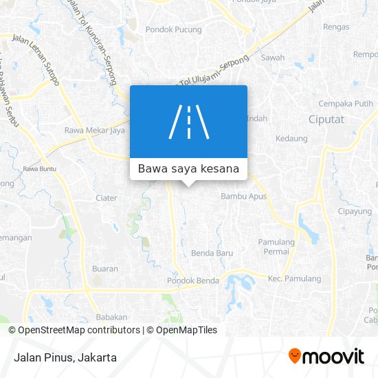 Peta Jalan Pinus