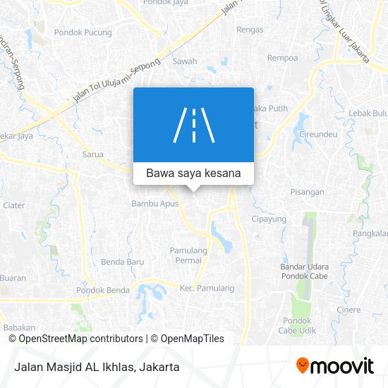 Peta Jalan Masjid AL Ikhlas