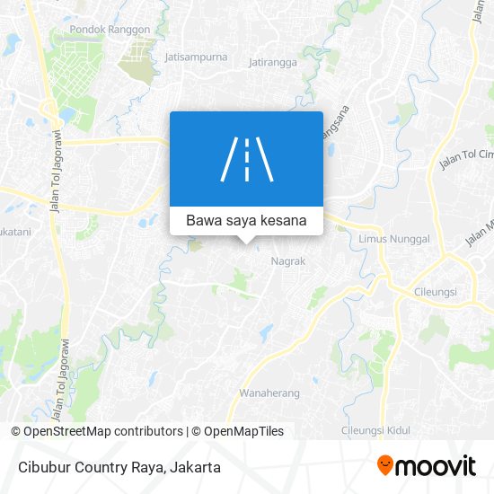 Peta Cibubur Country Raya