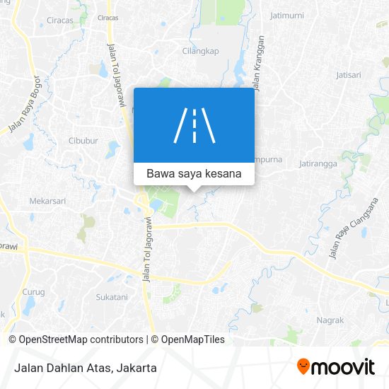 Peta Jalan Dahlan Atas