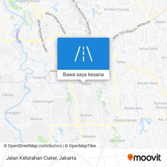 Peta Jalan Kelurahan Ciater